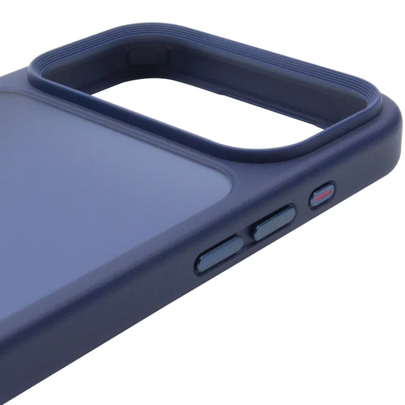 TPU+PC з металевими кнопками на Apple iPhone 17 Pro (6.3") – Синій / Navy Blue. Фото 6 з 7