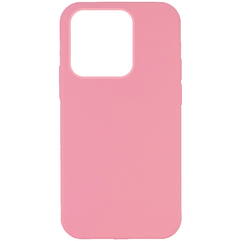 Чохол з закритим низом Silicone Case на Apple iPhone 14 Pro Max (6.7") – Рожевий / Light pink. Фото 2 з 4