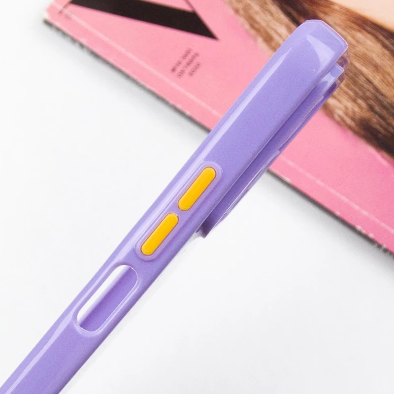 Чохол з блискітками та захистом камери на Xiaomi Redmi Note 12 4G – Бузковий. Фото 8 з 9