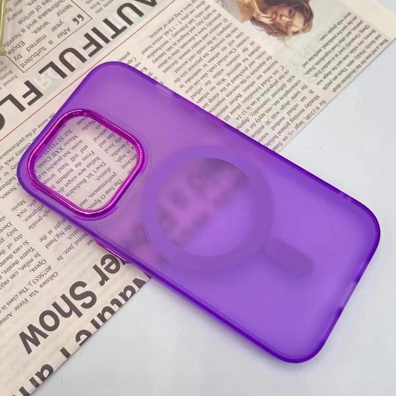 Кольоровий TPU+PC з MagSafe на Apple iPhone 14 Pro (6.1") – Purple. Фото 4 з 11