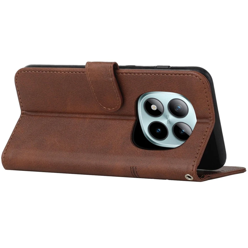 Шкіряний чохол-книжка Jet Cover для Xiaomi Redmi Note 15 Pro 4G – Brown. Фото 6 з 6