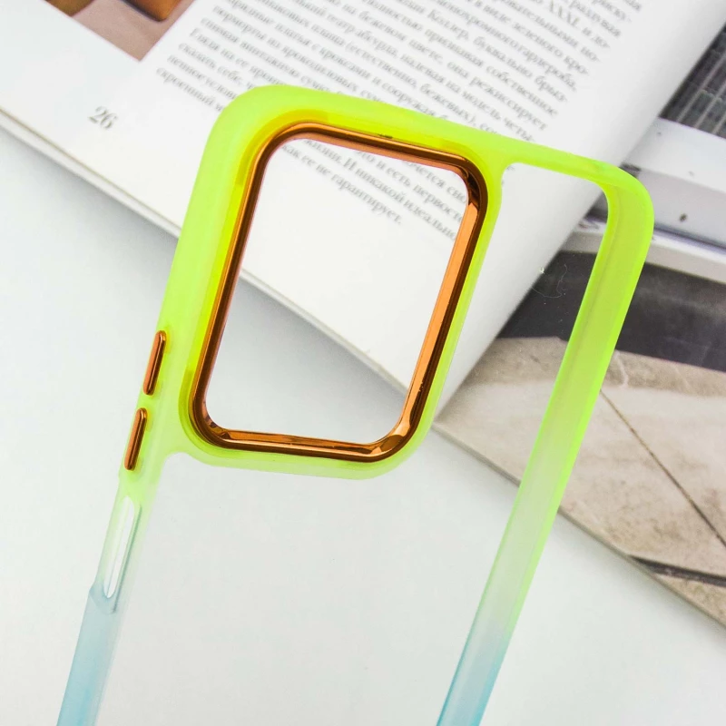 Силіконовий чохол фреш на Xiaomi Redmi 13C – Бірюзовий / Лимонный. Фото 9 з 9