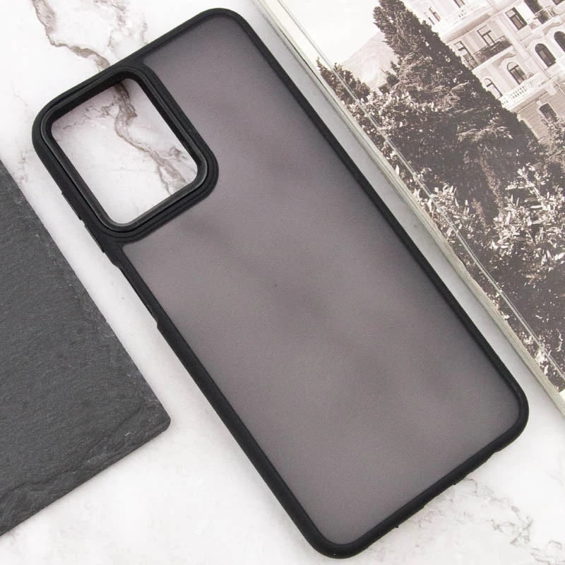 Чохол TPU+PC Lyon Frosted на Oppo A3 4G – Black. Фото 4 з 6