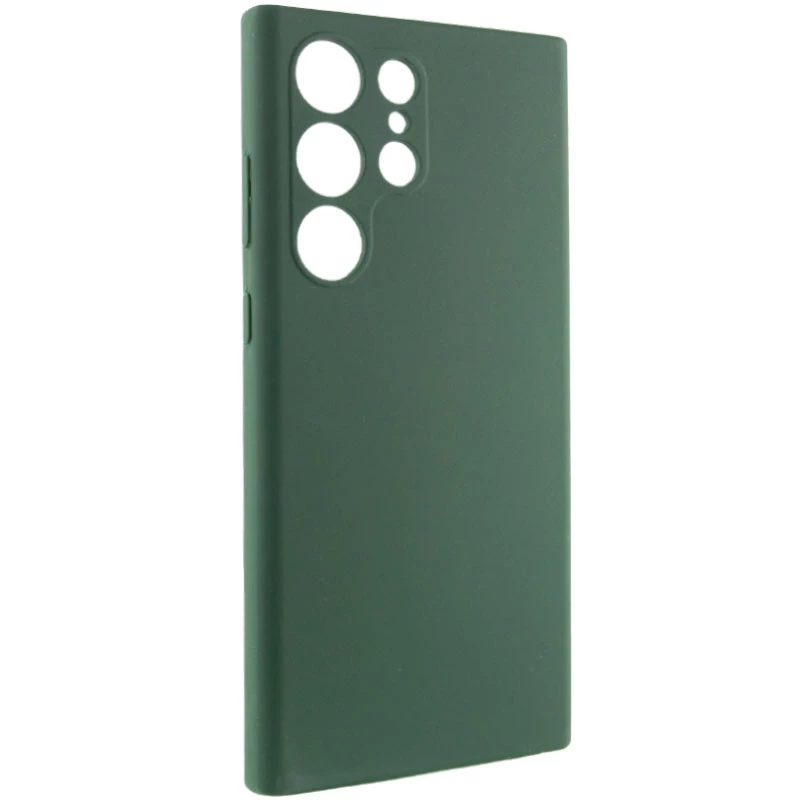 Чохол Silicone Case Lakshmi Premium з закритою камерою на Samsung Galaxy S24 Ultra – Зелений / Cyprus Green. Фото 2 з 7
