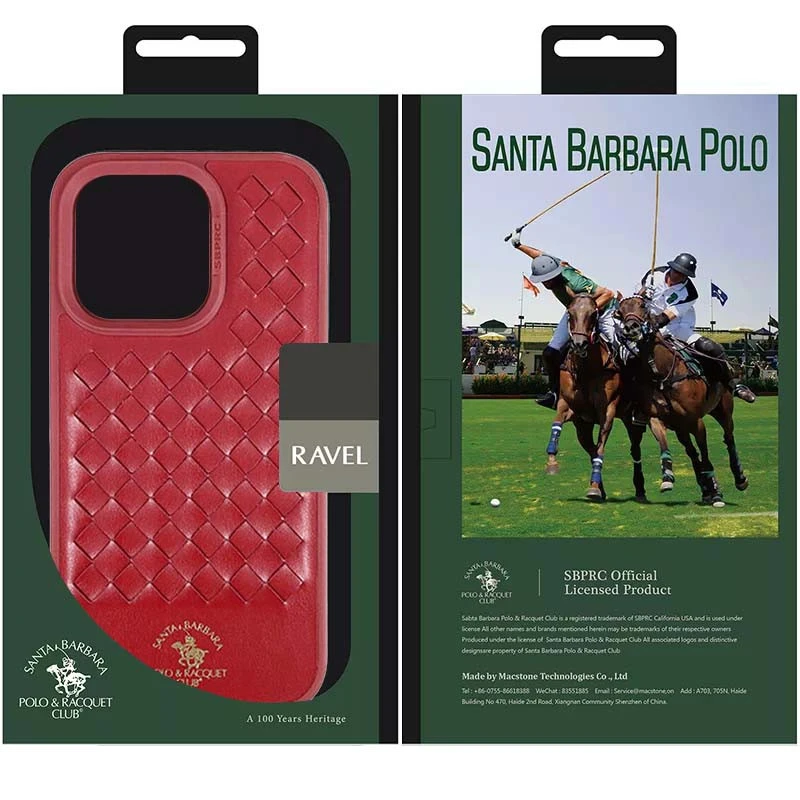Кожаный чехол Polo Santa Barbara для Apple iPhone 14 Pro Max (6.7") – Red. Фото 7 из 8