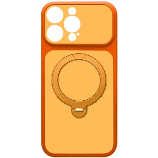 Чохол Ummi Full Camera with Magnetic Fit HQ Ring для Apple iPhone 16 Pro Max — Orange
