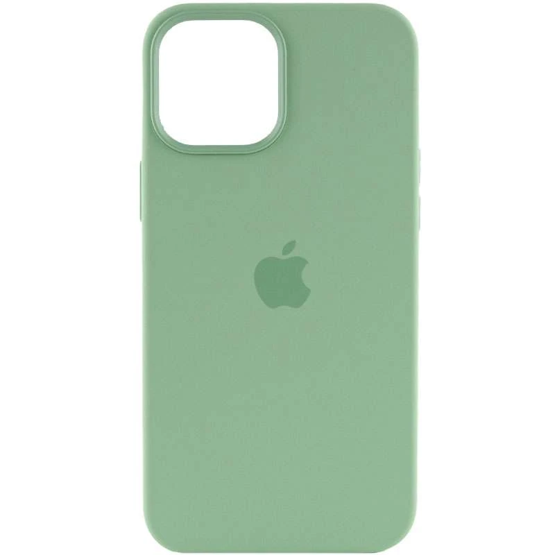 Чехол Silicone case (AAA) with Magsafe and Animation для Apple iPhone 12 Pro Max (6.7") – Зеленый / Pistachio. Фото 2 из 7
