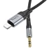 Аудіо кабель Aux Hoco UPA26 Fresh Lightning to 3.5mm (1m) – Black. Фото 4 Аудіо кабель Aux Hoco UPA26 Fresh Lightning to 3.5mm (1m) – Black. Фото 4 з 8