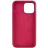 Чохол з закритим низом Silicone Case на Apple iPhone 13 Pro Max (6.7") – Бордовий / Maroon. Фото 3 з 4