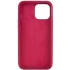 Чехол с закрытым низом Silicone Case для Apple iPhone 16 Plus – Бордовый / Maroon. Фото 3 из 4
