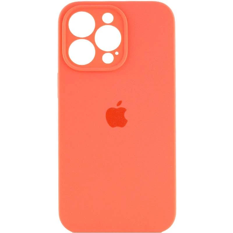 

Чехол Silicone Case с защитой камеры для Apple iPhone 13 Pro (6.1") (Оранжевый / Pink citrus), Помаранчевий / pink citrus