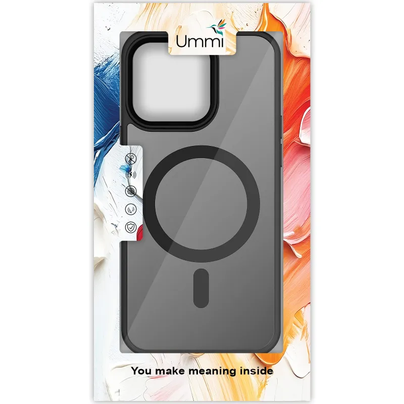 Чехол Ummi Colorful with Magnetic Fit для Apple iPhone 14 Pro Max (6.7") – Черный / Black. Фото 5 из 5