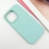 Чохол з закритим низом Silicone Case на Apple iPhone 16 – Бірюзовий / Beryl. Фото 3 з 7