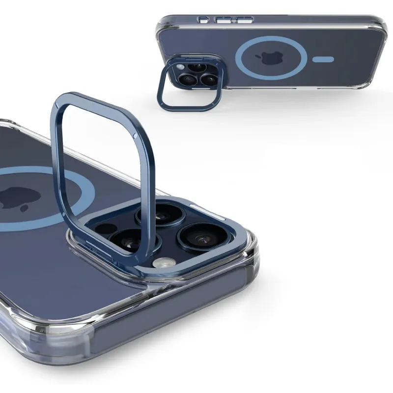 Чохол TPU Space Case Apex with Magnetic Fit для Apple iPhone 15 Pro (6.1") – Синій / Navy Blue. Фото 6 з 8