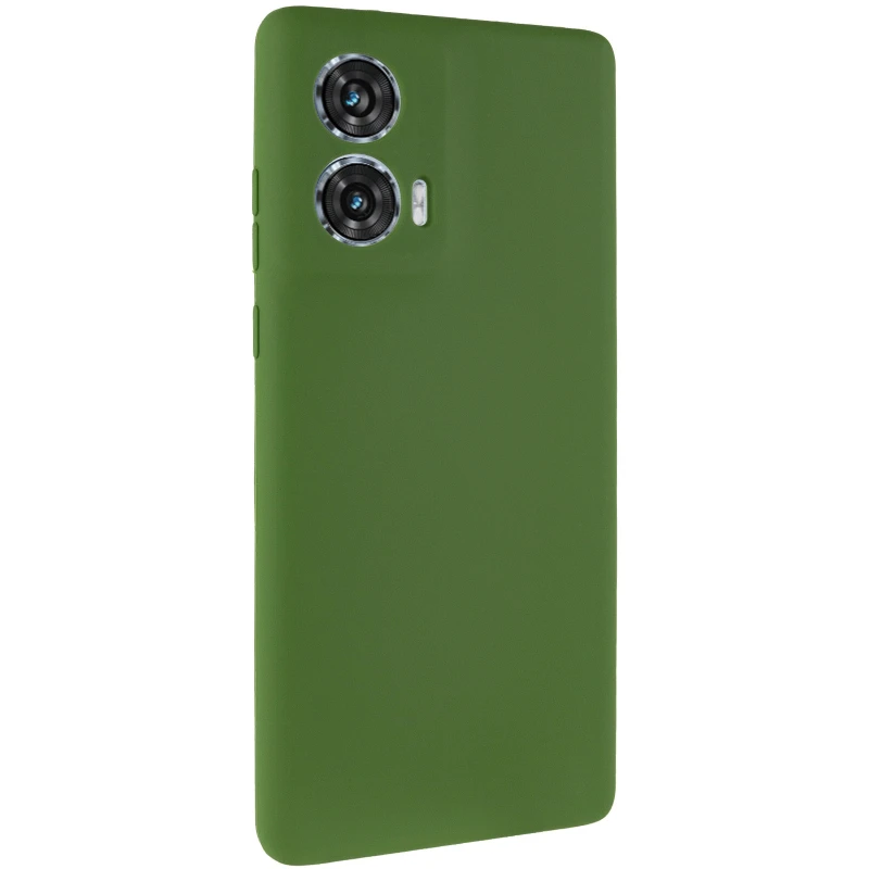 Чехол Silicone Case Lakshmi Plus с закрытой камерой для Motorola Edge 50 – Зеленый / Dark green. Фото 2 из 6