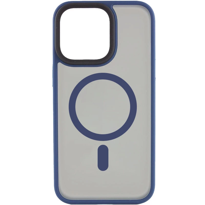 

TPU+PC з металевими кнопками та MagSafe на Apple iPhone 15 (6.1") (Синій)
