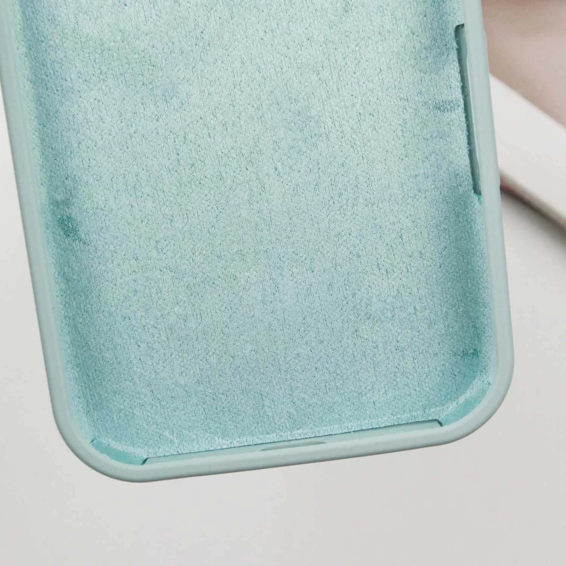 Чехол с закрытым низом Silicone Case для Apple iPhone 16 Pro Max – Бирюзовый / Beryl. Фото 5 из 6