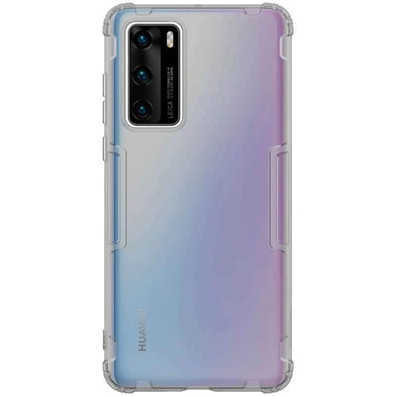 

Ультратонкий силіконовий чохол Nillkin на Huawei P40 (Сірий (прозорий))