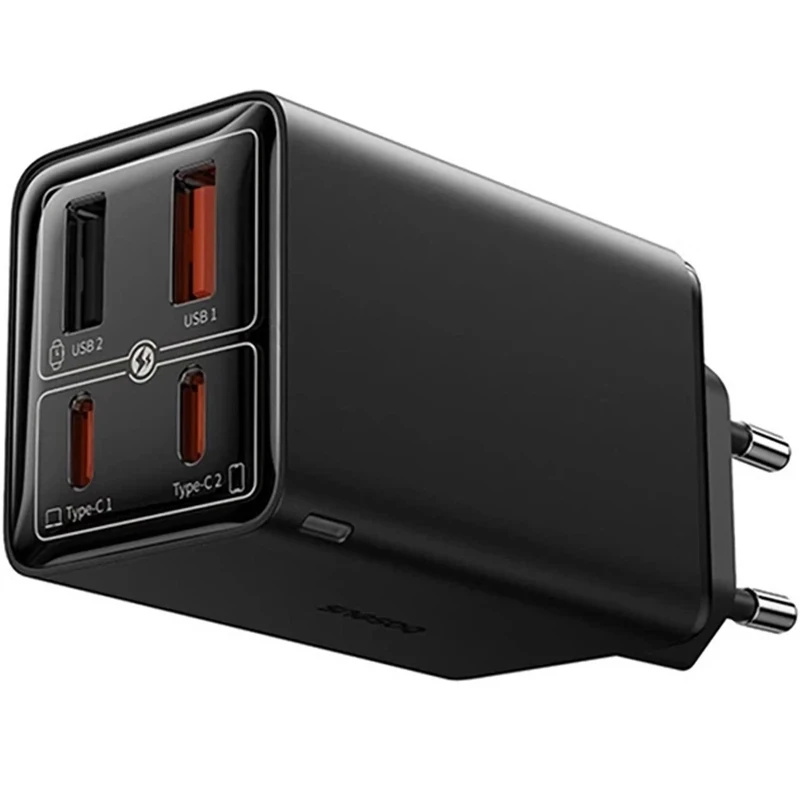 СЗУ Baseus GaN6 Pro Fast Charger 100W (2USB-A/2C) (P101627) – Cluster Black. Фото 1 из 4