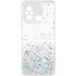 Чохол з блискітками та захистом камери на Xiaomi Redmi 12C / Poco C55 – Білий. Фото 4 з 7