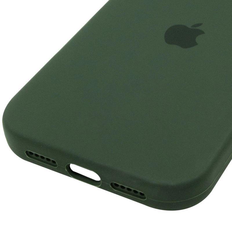 Чехол Silicone Case (AA) Logo with MagSafe для Apple iPhone 17 Pro (6.3") – Зеленый / Cyprus Green. Фото 10 из 11