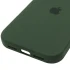 Чехол Silicone Case (AA) Logo with MagSafe для Apple iPhone 17 Pro (6.3") – Зеленый / Cyprus Green. Фото 10 из 11