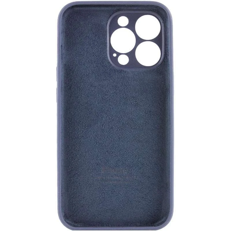 Чохол Silicone Case з захистом камери на Apple iPhone 14 Pro Max (6.7") – Темно-синій / Midnight blue. Фото 2 з 4