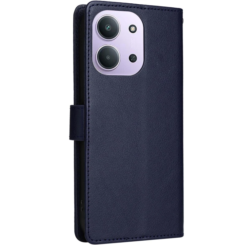 Шкіряний чохол-книжка Essential Case для Xiaomi Redmi 15C (EU) – Синій / Navy Blue. Фото 2 з 5