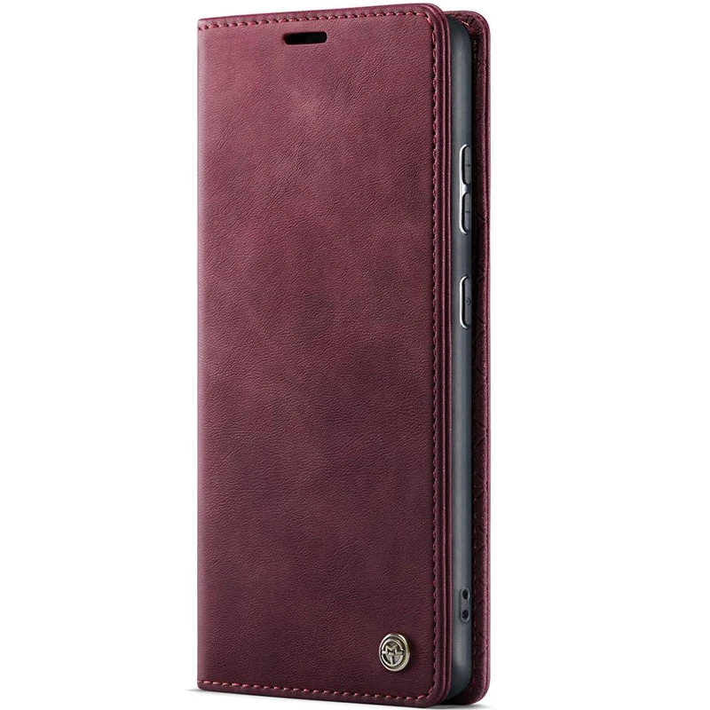 Шкіряний чохол-книжка CaseMe Velvet Matte для Xiaomi Redmi Note 15 Pro 4G – Red. Фото 1 з 5
