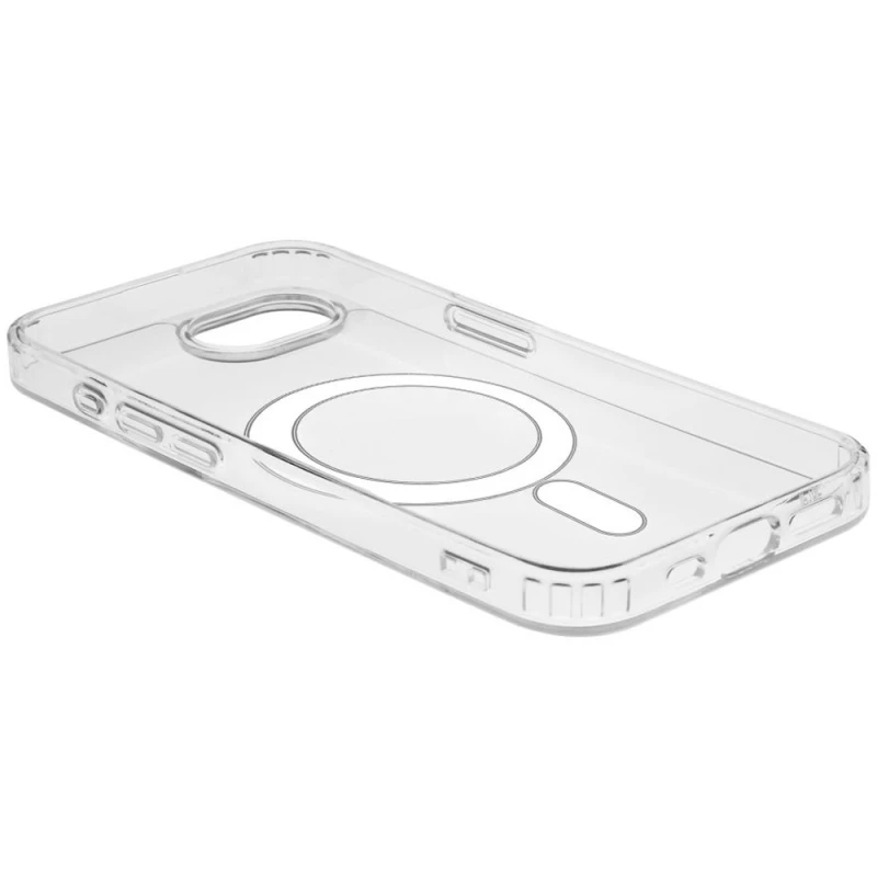 Прозрачный TPU чехол с MagSafe на Apple iPhone 17e (6.1") – Clear. Фото 12 из 15