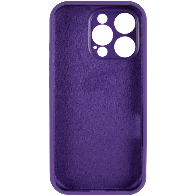 Чехол Silicone Case с защитой камеры для Apple iPhone 13 Pro (6.1") – Фиолетовый / Amethyst. Фото 12 из 13