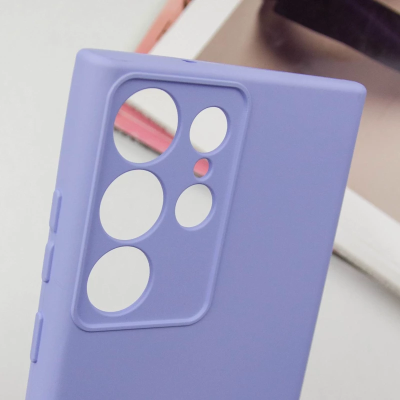 Чохол Silicone Case Lakshmi Plus з закритою камерою на Samsung Galaxy S23 Ultra – Бузковий / Dasheen. Фото 6 з 8