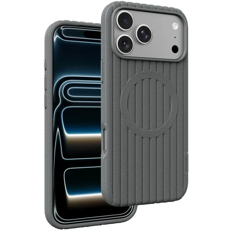 Чохол TPU Knit Case with Magnetic Fit для Apple iPhone 17 Pro Max (6.9") – Gray. Фото 1 з 1