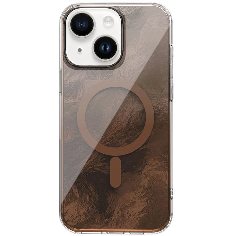 Силиконовый чехол Shiny Mountain (MagFit) для Apple iPhone 13 (6.1") – Chocolate. Фото 1 из 2