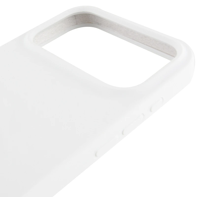 Чохол Silicone Case з закритим низом на Apple iPhone 17 Pro Max (6.9") – Білий / White. Фото 5 з 6