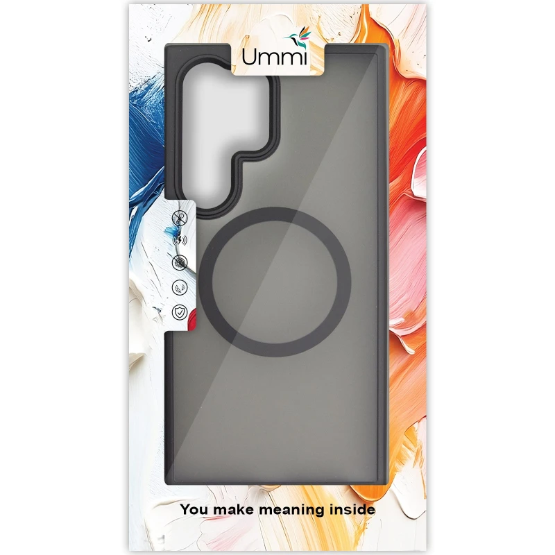 Чохол Ummi Colorful with MagSafe для Samsung Galaxy S26 Ultra – Чорний / Black. Фото 6 з 6