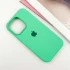 Чехол Silicone Case с закрытым низом для Apple iPhone 14 Pro Max (6.7") – Зеленый / Spearmint. Фото 4 из 9