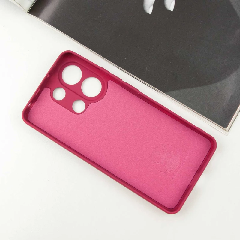 Чохол Silicone Case Lakshmi з закритою камерою на Xiaomi Redmi Note 13 4G – Бордовий / Marsala. Фото 3 з 8