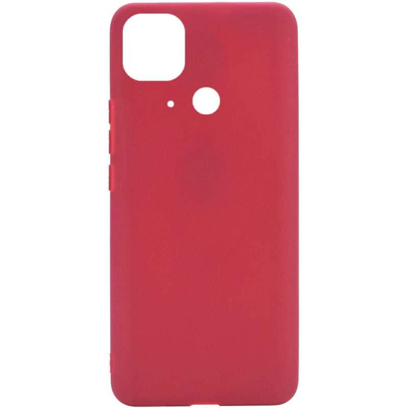 

Цветной силиконовый чехол для Xiaomi Redmi 10C (Бордовый), Бордовий