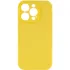 Чехол Silk Full Camera (AA) NO LOGO with Magnetic Fit для Apple iPhone 16 Pro Max – Желтый / Yellow. Фото 3 из 5