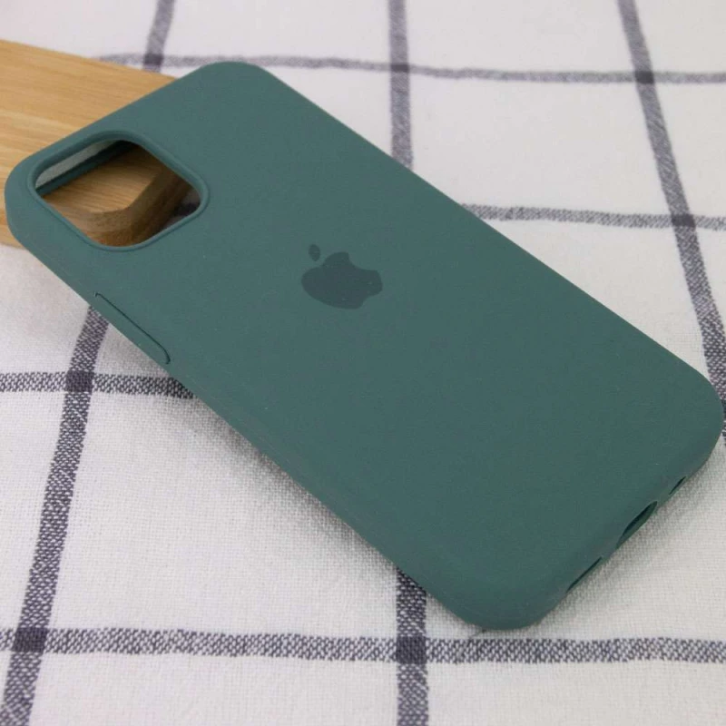 Чохол Silicone Case з закритим низом на Apple iPhone 13 Pro Max (6.7") – Зелений / Pine green. Фото 2 з 3