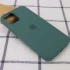 Чохол Silicone Case з закритим низом на Apple iPhone 13 Pro Max (6.7") – Зелений / Pine green. Фото 2 з 3