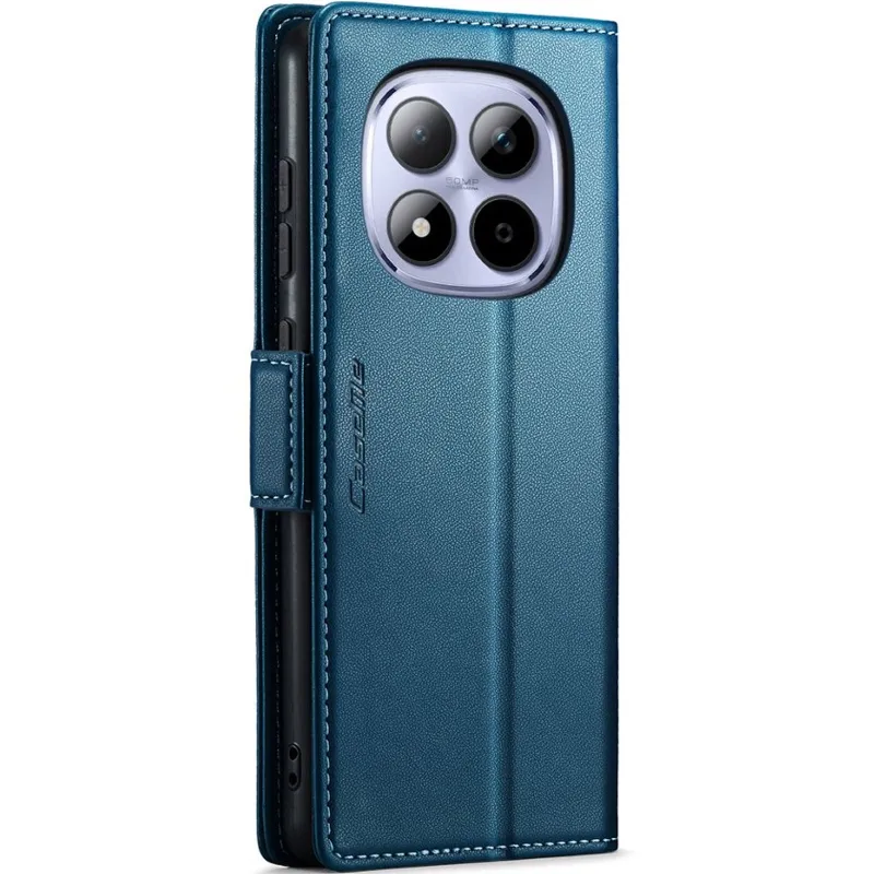 Шкіряний чохол-книжка CaseMe Nappa leather для Xiaomi Redmi Note 15 Pro 5G – Blue. Фото 4 з 10