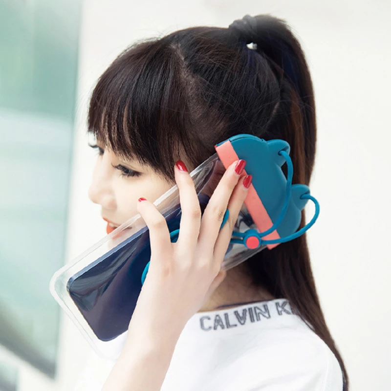 Водонепроницаемый чехол WIWU Kitty IPX8 – Blue. Фото 5 из 6