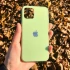 TPU+Glass чехол GLOSSY Logo для Apple iPhone 11 Pro (5.8") – Салатовый / Light green. Фото 2 из 3