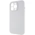 Чехол с закрытым низом Silicone Case для Apple iPhone 16 Pro – Белый / White. Фото 7 из 13