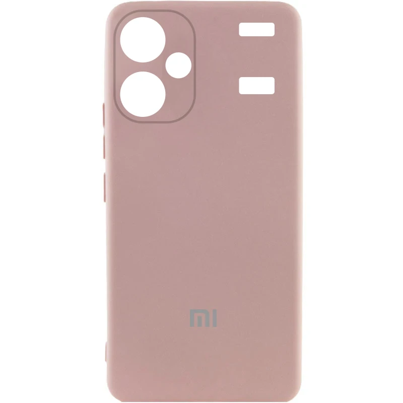 Силиконовый чехол Cover Lakshmi с защитой камеры для Xiaomi Redmi Note 13 Pro+ – Розовый / Pink Sand. Фото 2 из 5