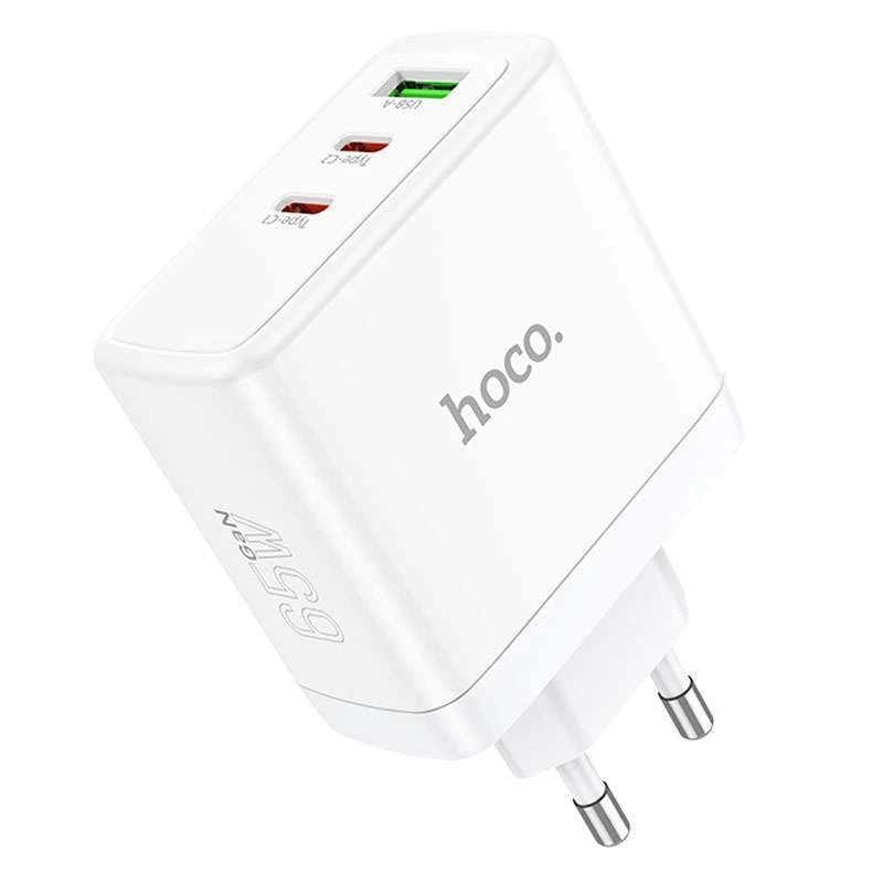 МЗП Hoco N30 Glory PD65W (2Type-C/1USB) – White. Фото 2 з 7