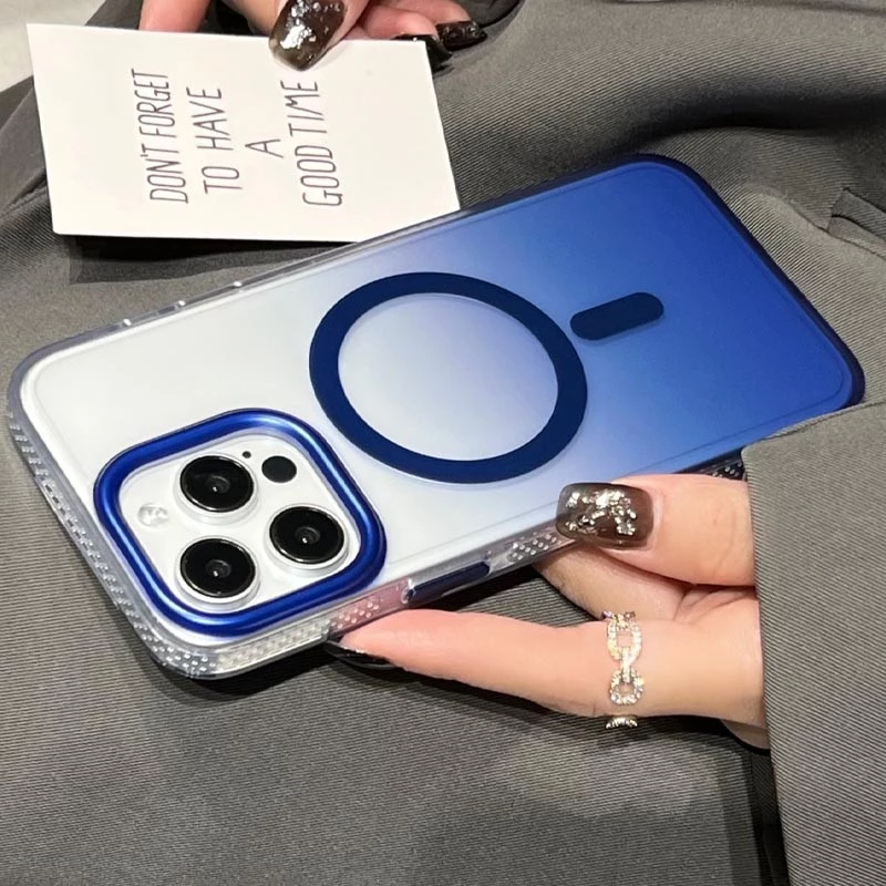 Чохол TPU+PC Shadow with MagSafe для Apple iPhone 14 Pro Max (6.7") – Blue. Фото 6 з 6