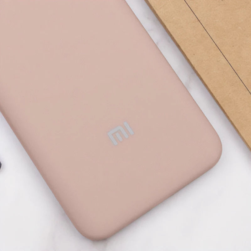 Чехол Silicone Case с закрытым низом и защитой камеры для Xiaomi Redmi Note 14 Pro 4G – Розовый / Pink Sand. Фото 4 из 4